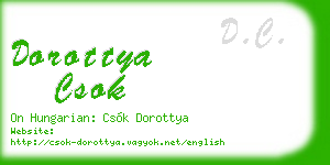 dorottya csok business card
